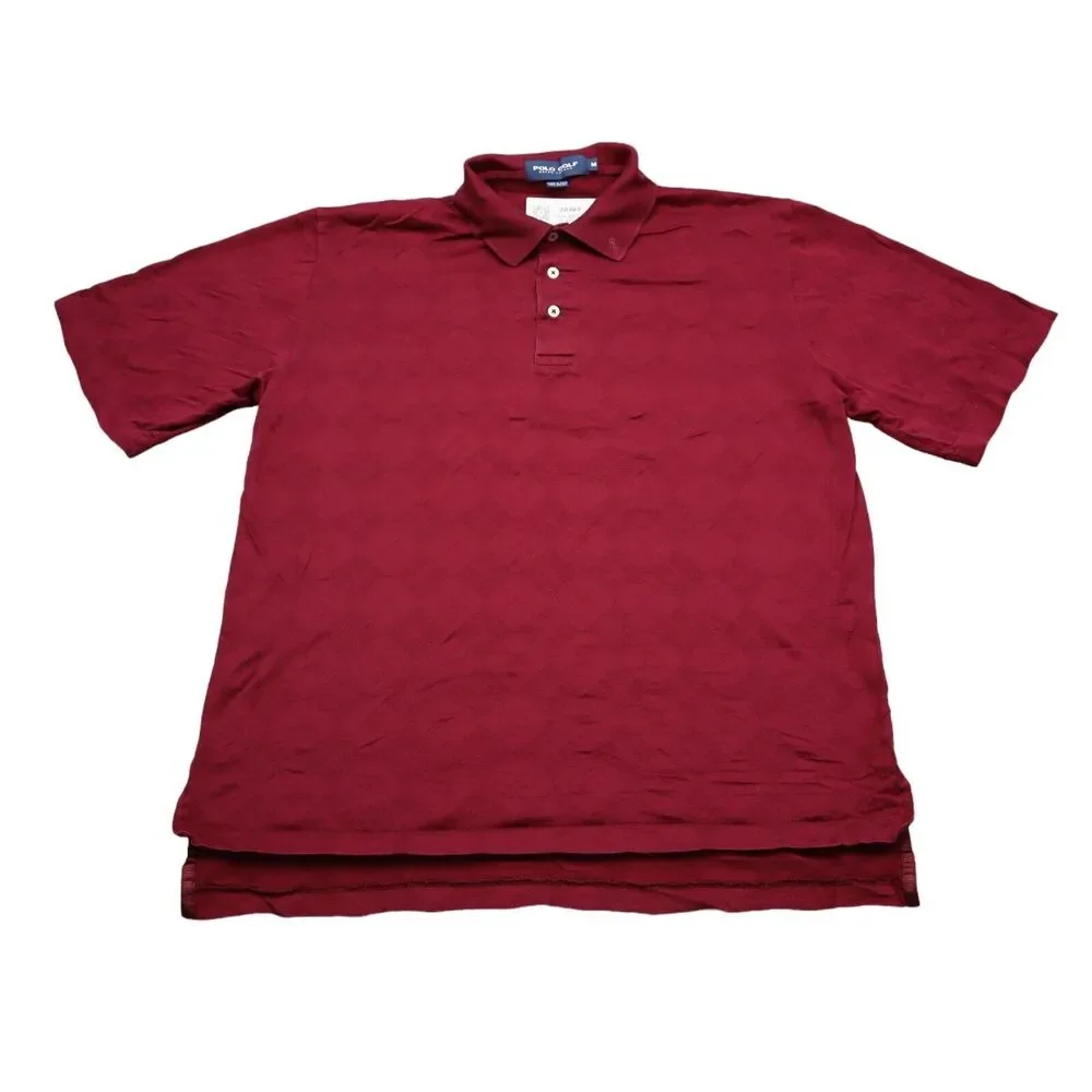 Polo Golf Ralph Lauren Shirt Mens M Red Wine Short Sleeve Classic